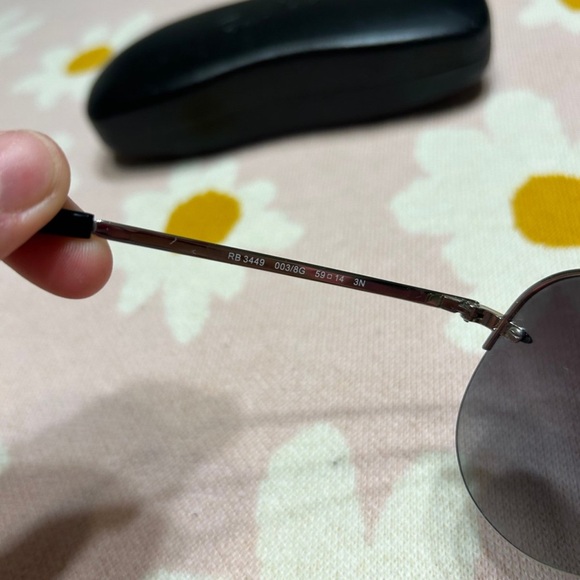 Ray-Ban RB3449 Sunglasses with Silver Frame - Picture 8 of 12